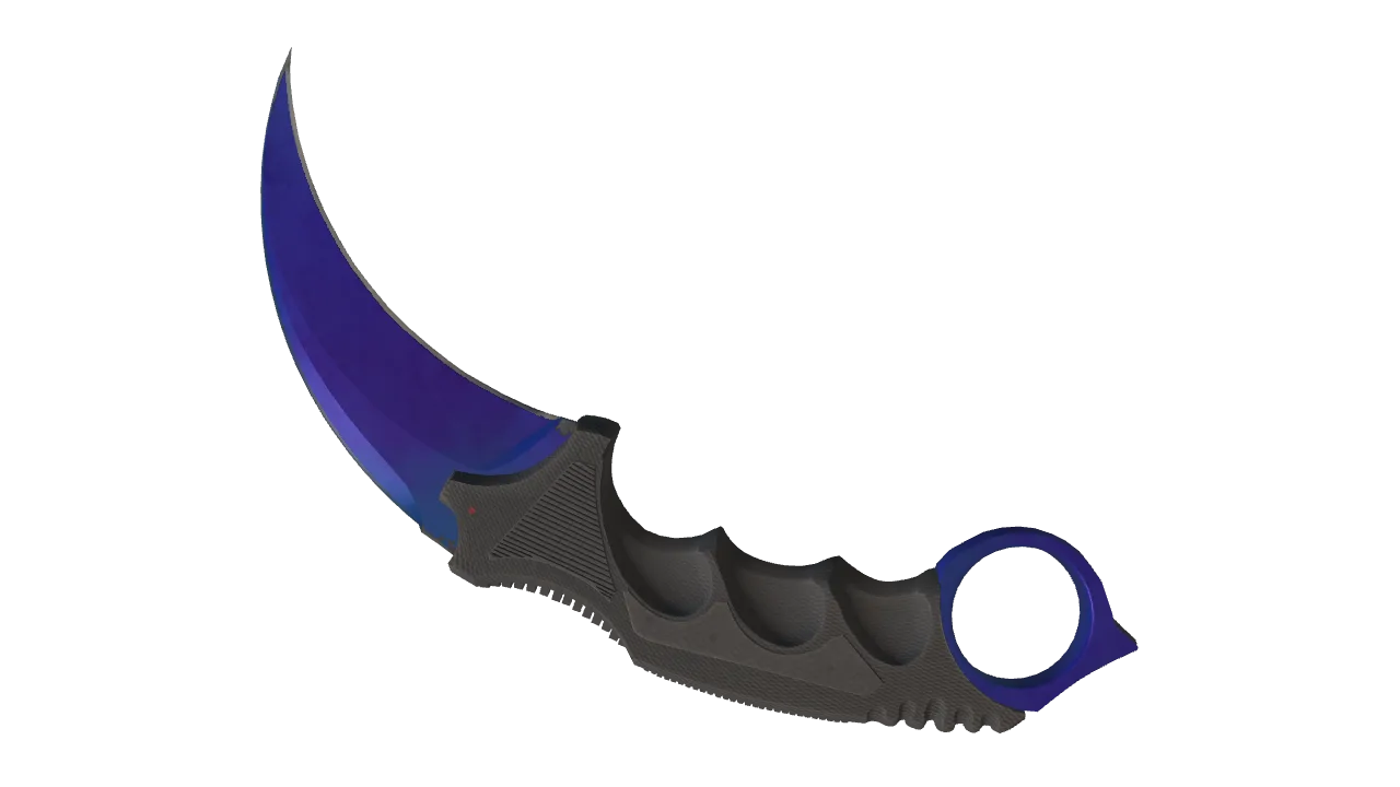 Karambit | Doppler (Sapphire) seed #954, back