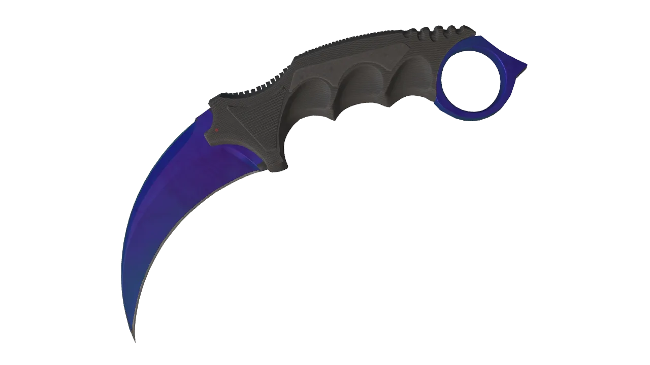 Karambit | Doppler (Sapphire) seed #960, front