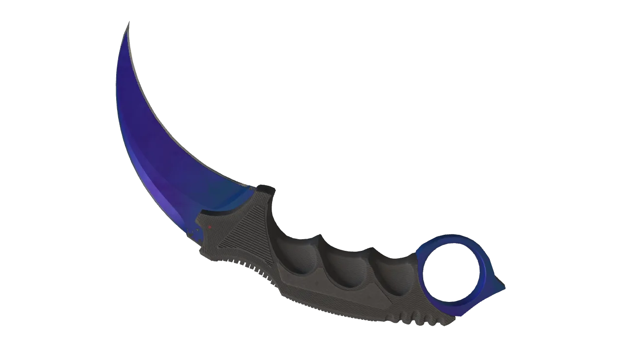 Karambit | Doppler (Sapphire) seed #962, back