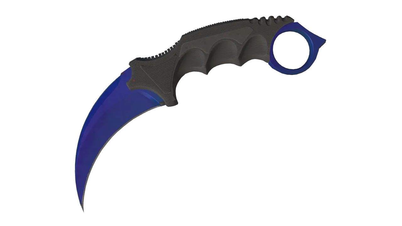 Karambit | Doppler (Sapphire) seed #98, front