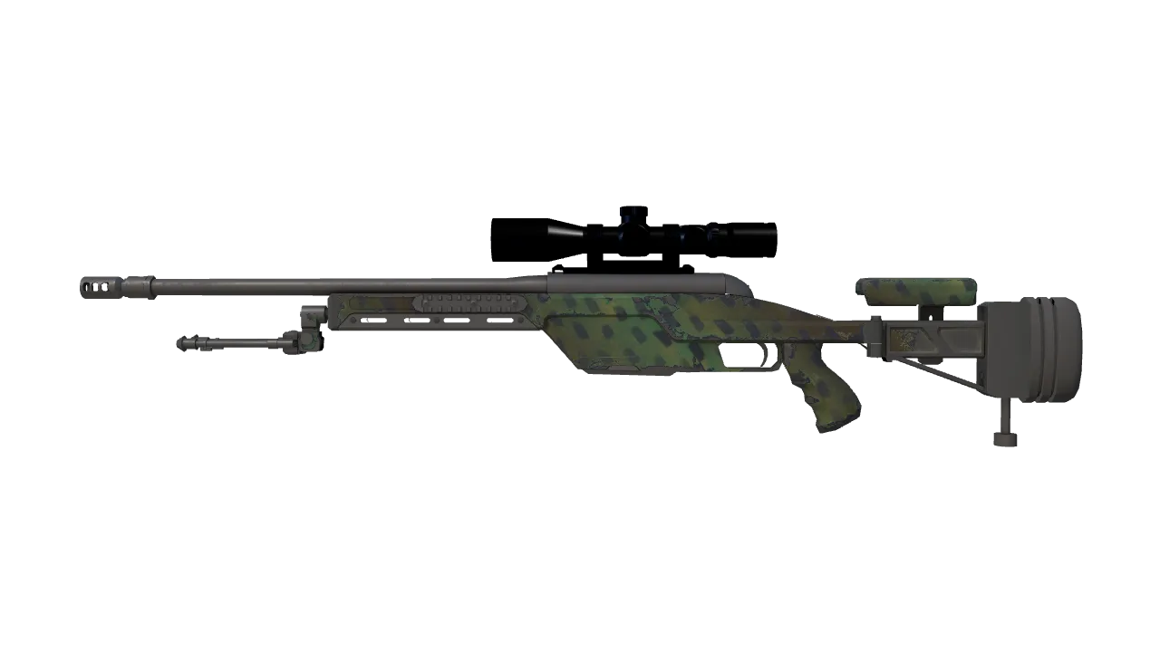 SSG 08 | Jungle Dashed (Field-Tested) — Dust II light, front