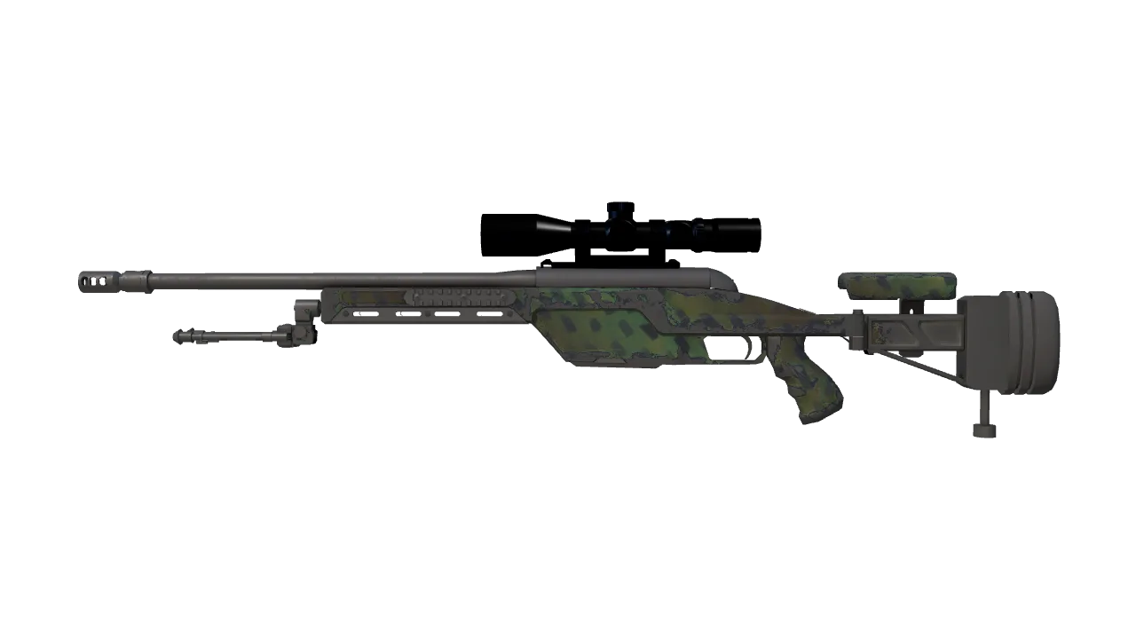 SSG 08 | Jungle Dashed (Well-Worn) — Dust II light, front