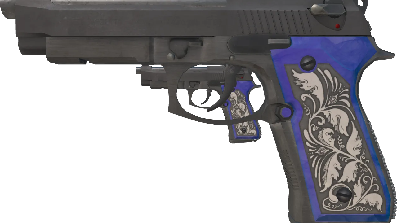 Dual Berettas | Duelist (Field-Tested) — Dust II light, front