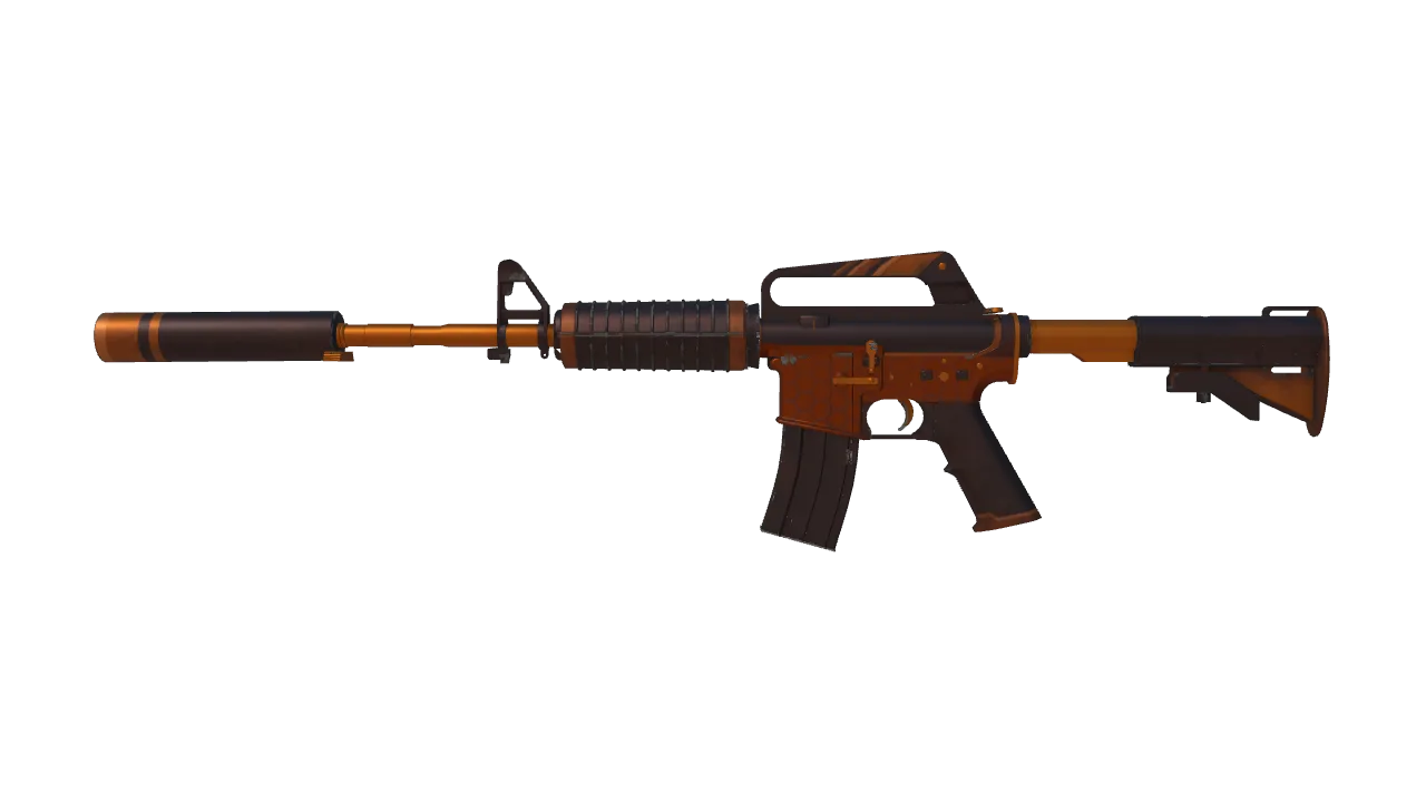Souvenir M4A1-S | Atomic Alloy (Minimal Wear) — Dust II light, front
