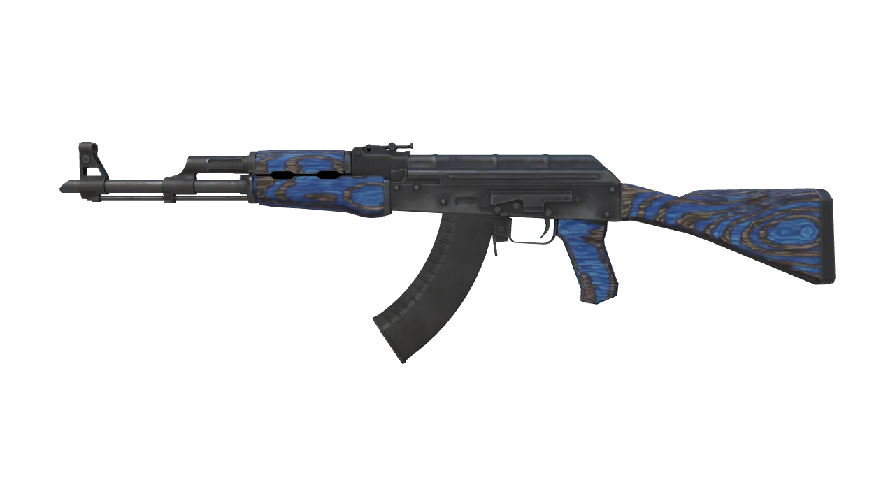 AK-47 | Blue Laminate (Factory New) — Dust II light, front