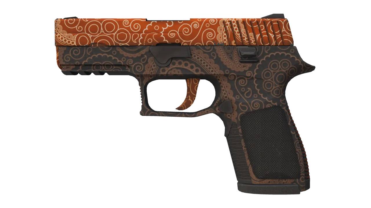 P250 | Mehndi (Factory New) — Dust II light, front