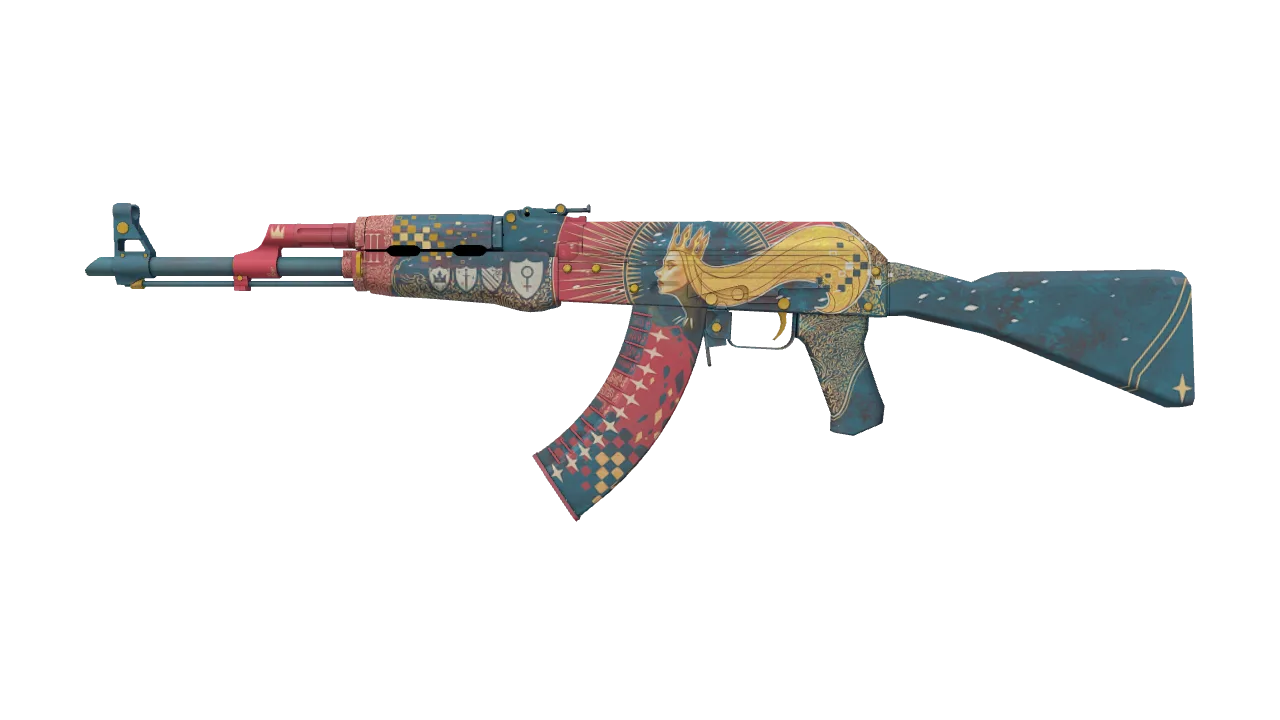 Souvenir AK-47 | The Empress (Factory New) — Dust II light, front