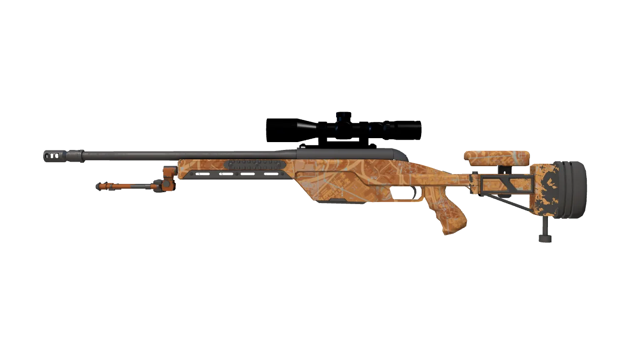 SSG 08 | Threat Detected (Factory New) — Dust II light, front
