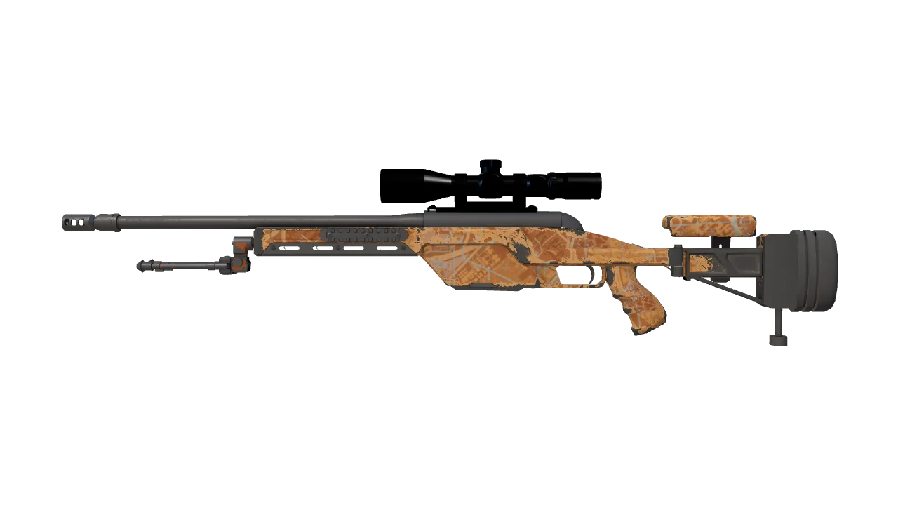 SSG 08 | Threat Detected (Field-Tested) — Dust II light, front