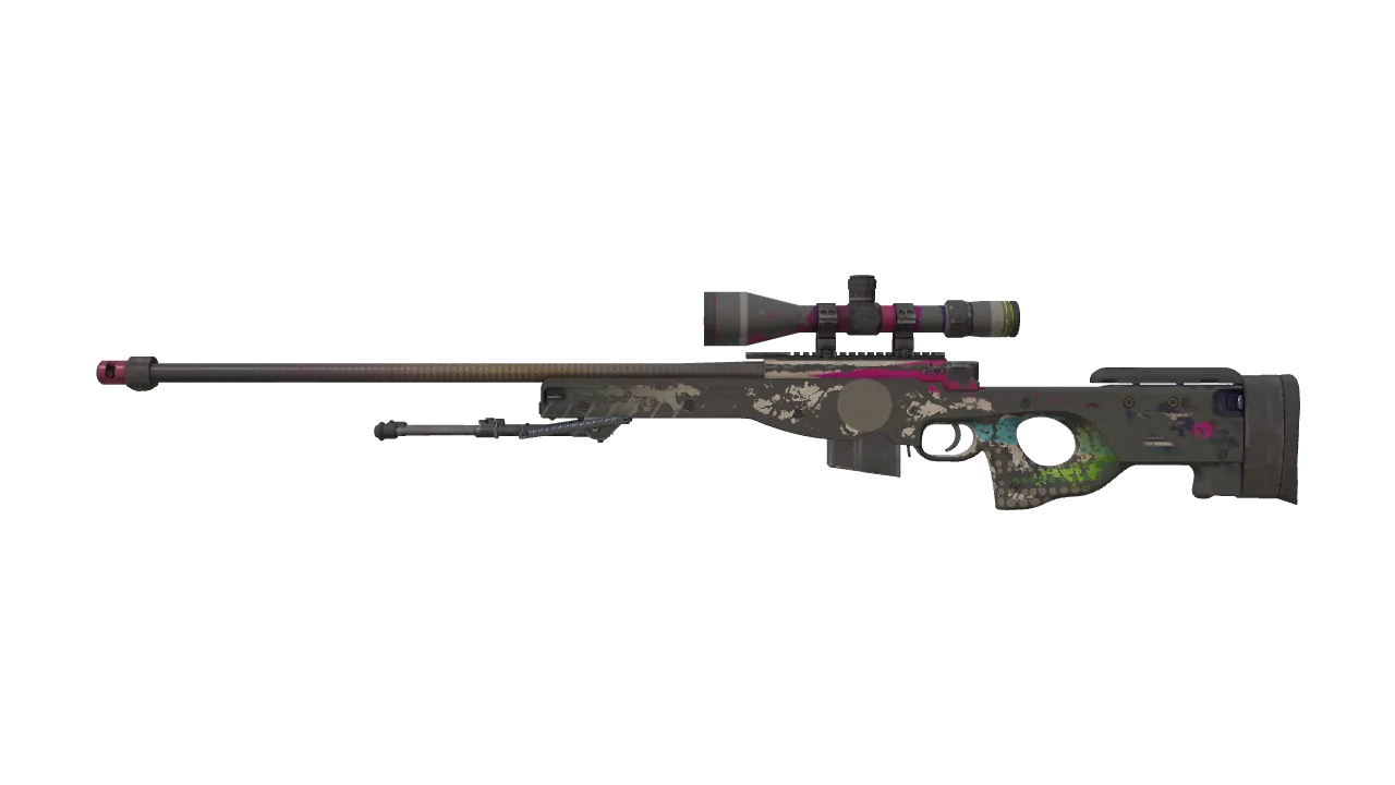 Souvenir AWP | CMYK (Battle-Scarred) — Dust II light, front