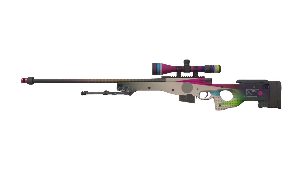Souvenir AWP | CMYK (Minimal Wear) — Dust II light, front