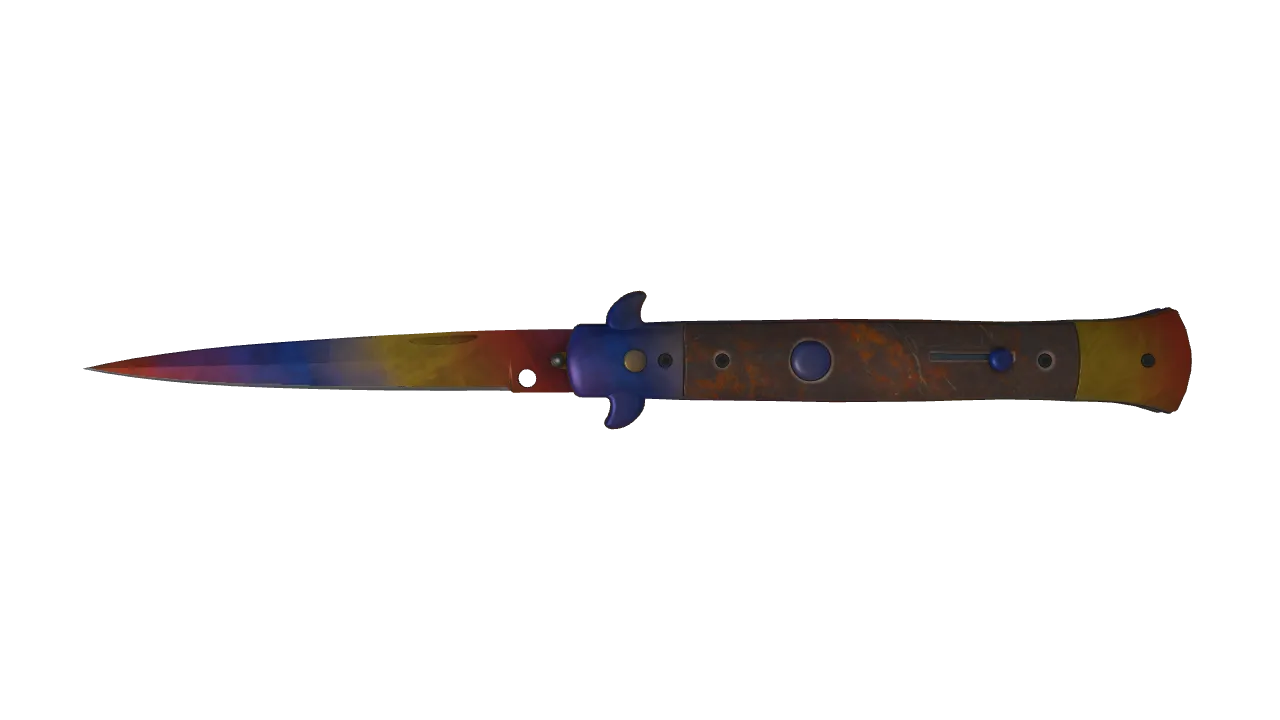 ★ Stiletto Knife | Marble Fade (Factory New) — Dust II light, front