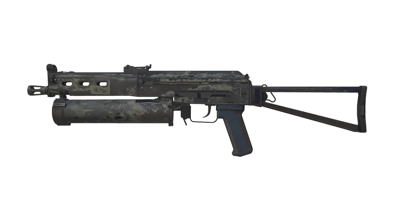 PP-Bizon | Night Ops (Battle-Scarred) — Dust II light, front