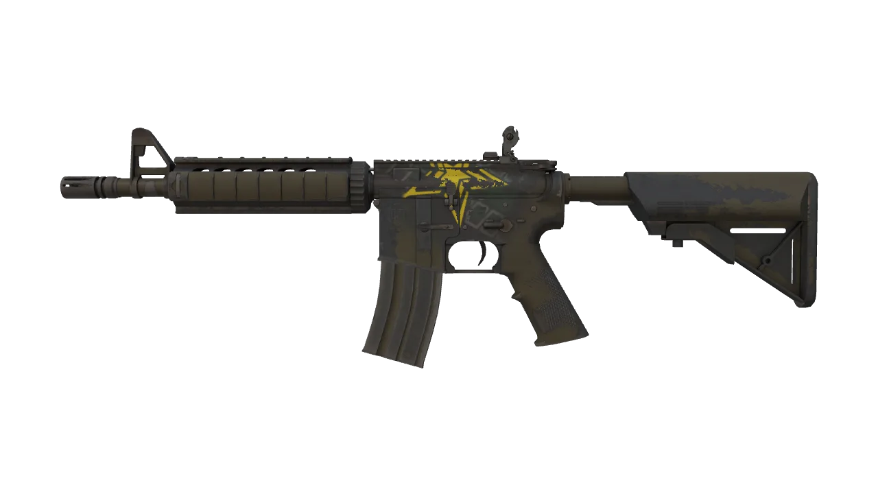 M4A4 | Zirka (Field-Tested) — Dust II light, front
