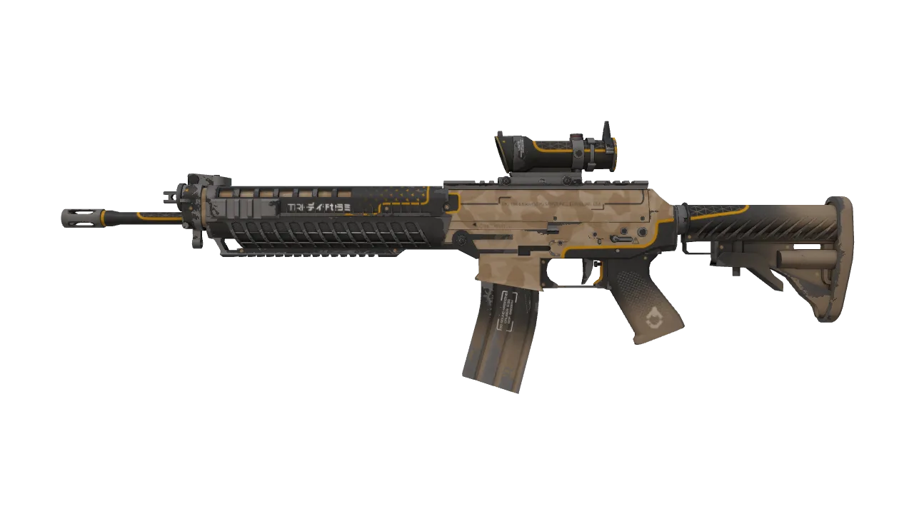 SG 553 | Triarch (Field-Tested) — Dust II light, front