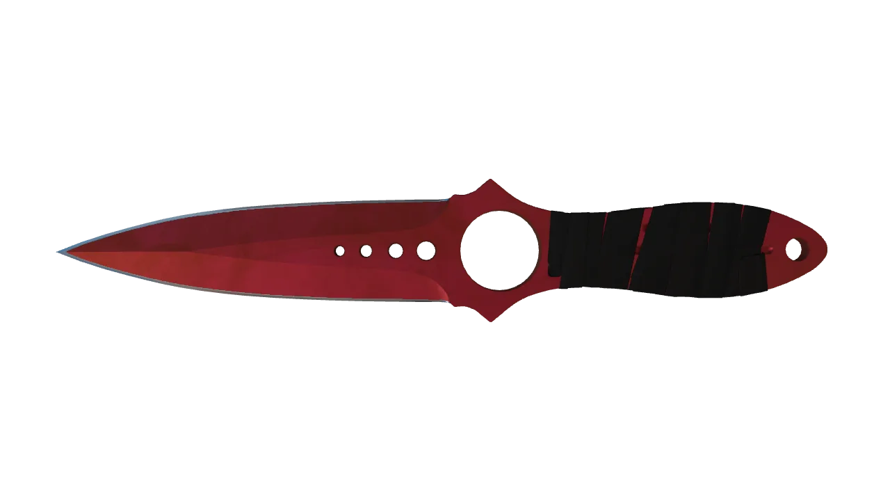 Skeleton Knife | Doppler (Ruby) seed #101, front