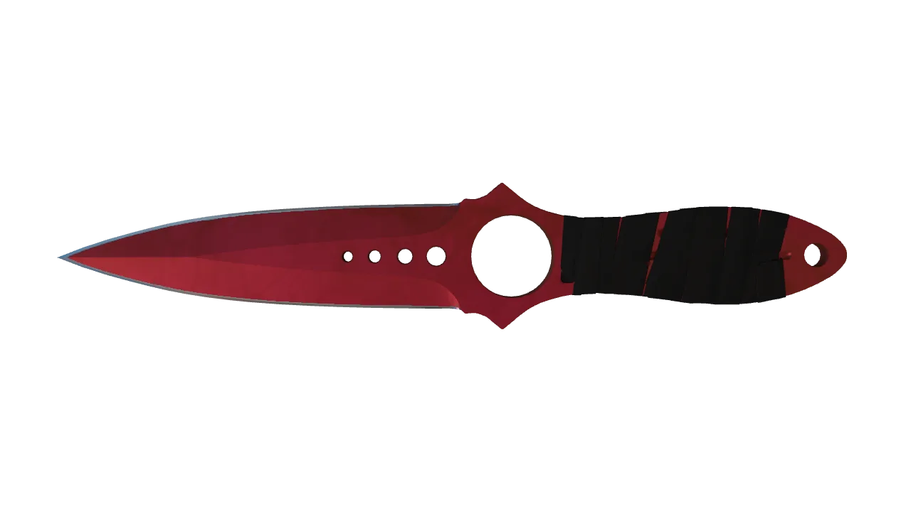 Skeleton Knife | Doppler (Ruby) seed #15, front