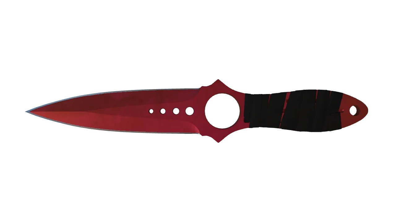 Skeleton Knife | Doppler (Ruby) seed #169, front