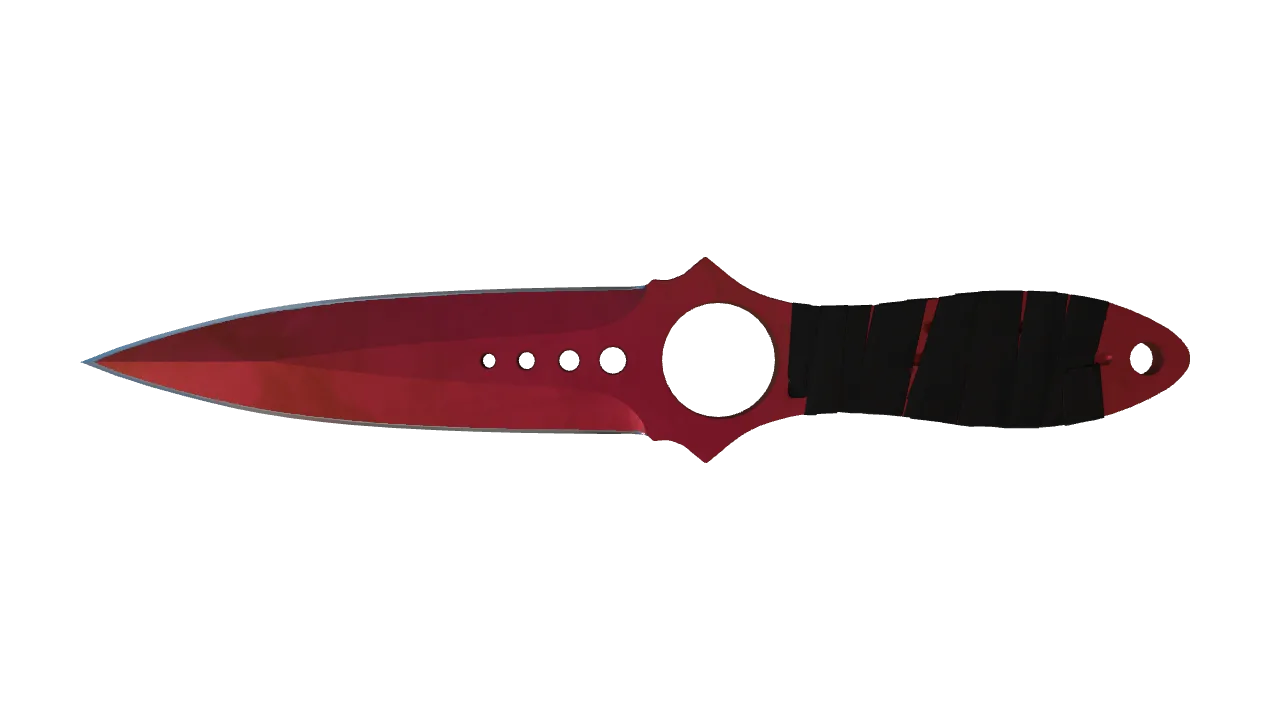 Skeleton Knife | Doppler (Ruby) seed #171, front