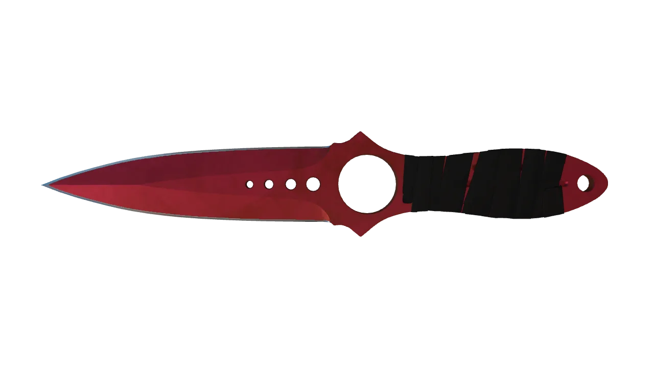 Skeleton Knife | Doppler (Ruby) seed #29, front
