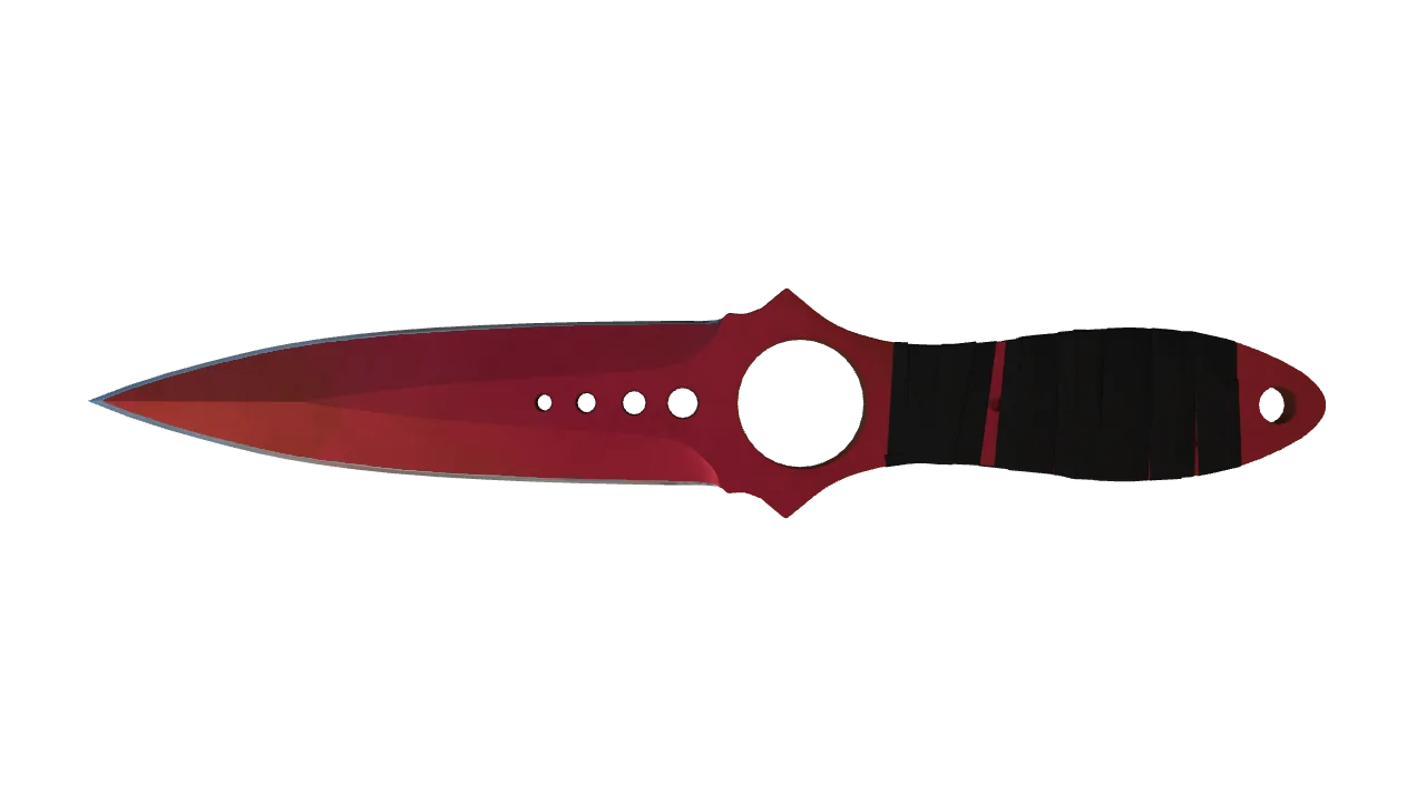 Skeleton Knife | Doppler (Ruby) seed #346, back