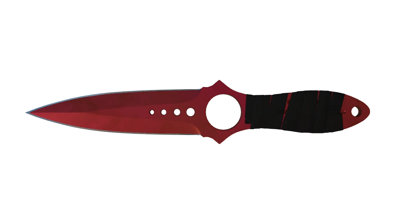 Skeleton Knife | Doppler (Ruby) seed #346, front