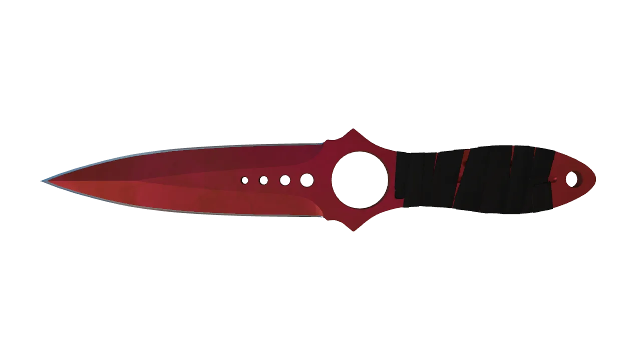 Skeleton Knife | Doppler (Ruby) seed #367, front