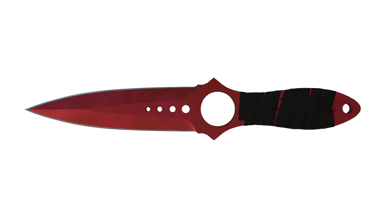Skeleton Knife | Doppler (Ruby) seed #396, front