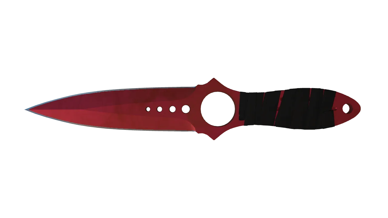 Skeleton Knife | Doppler (Ruby) seed #401, front