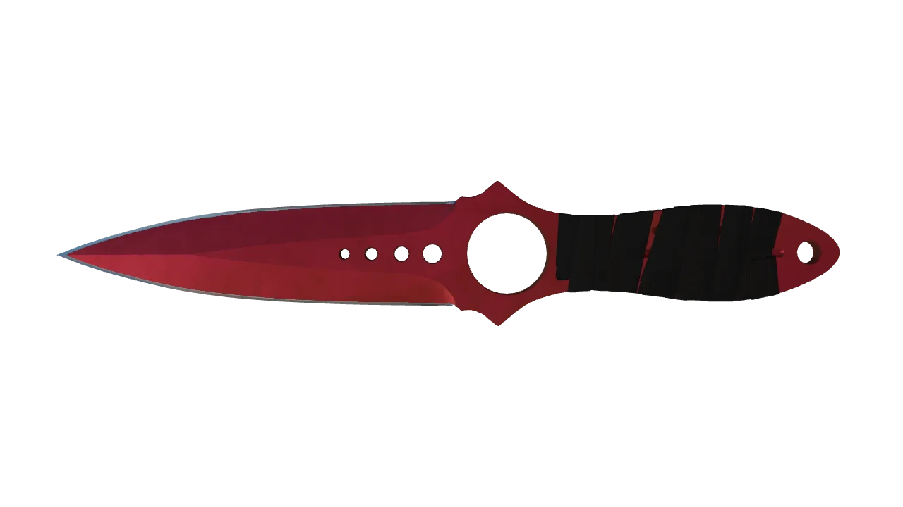 Skeleton Knife | Doppler (Ruby) seed #428, front