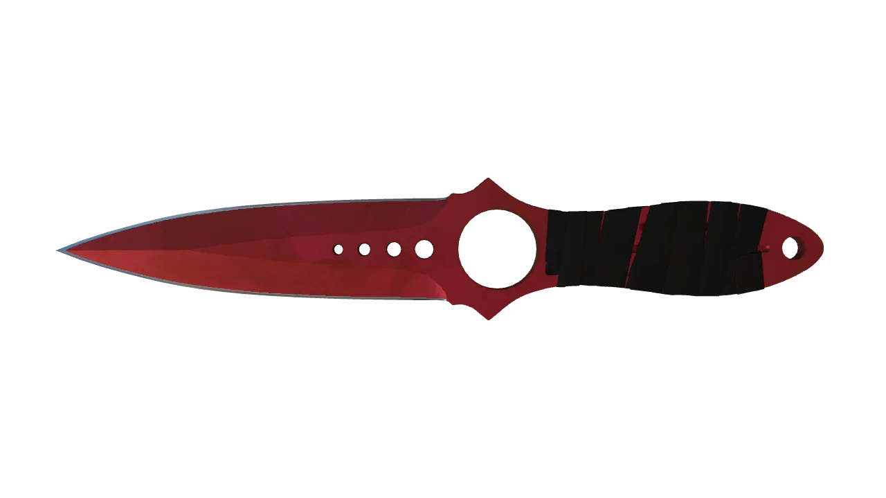 Skeleton Knife | Doppler (Ruby) seed #456, front