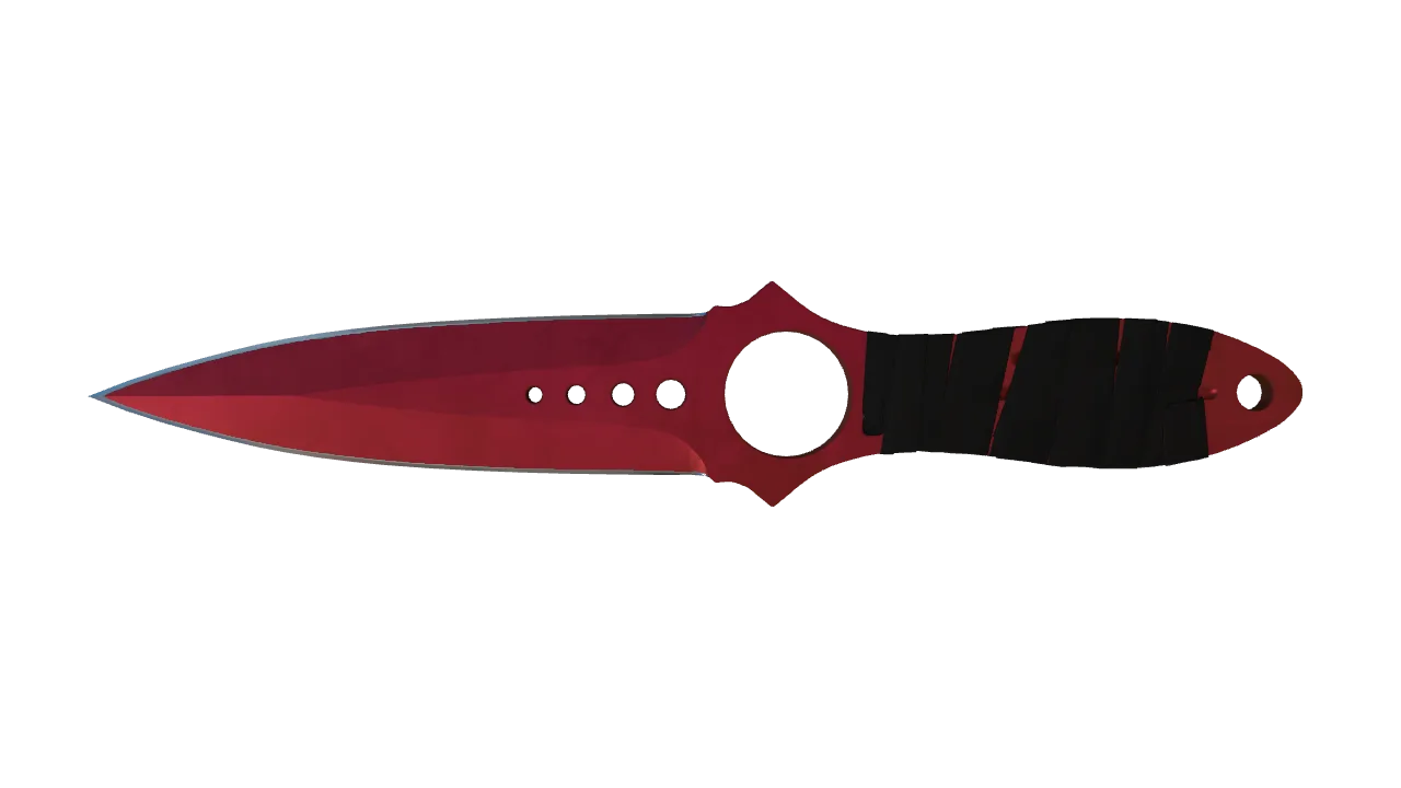 Skeleton Knife | Doppler (Ruby) seed #468, front