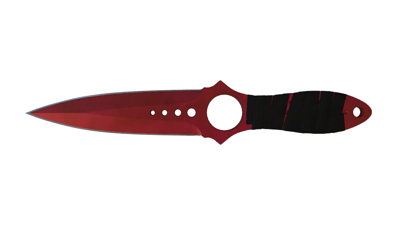 Skeleton Knife | Doppler (Ruby) seed #476, front