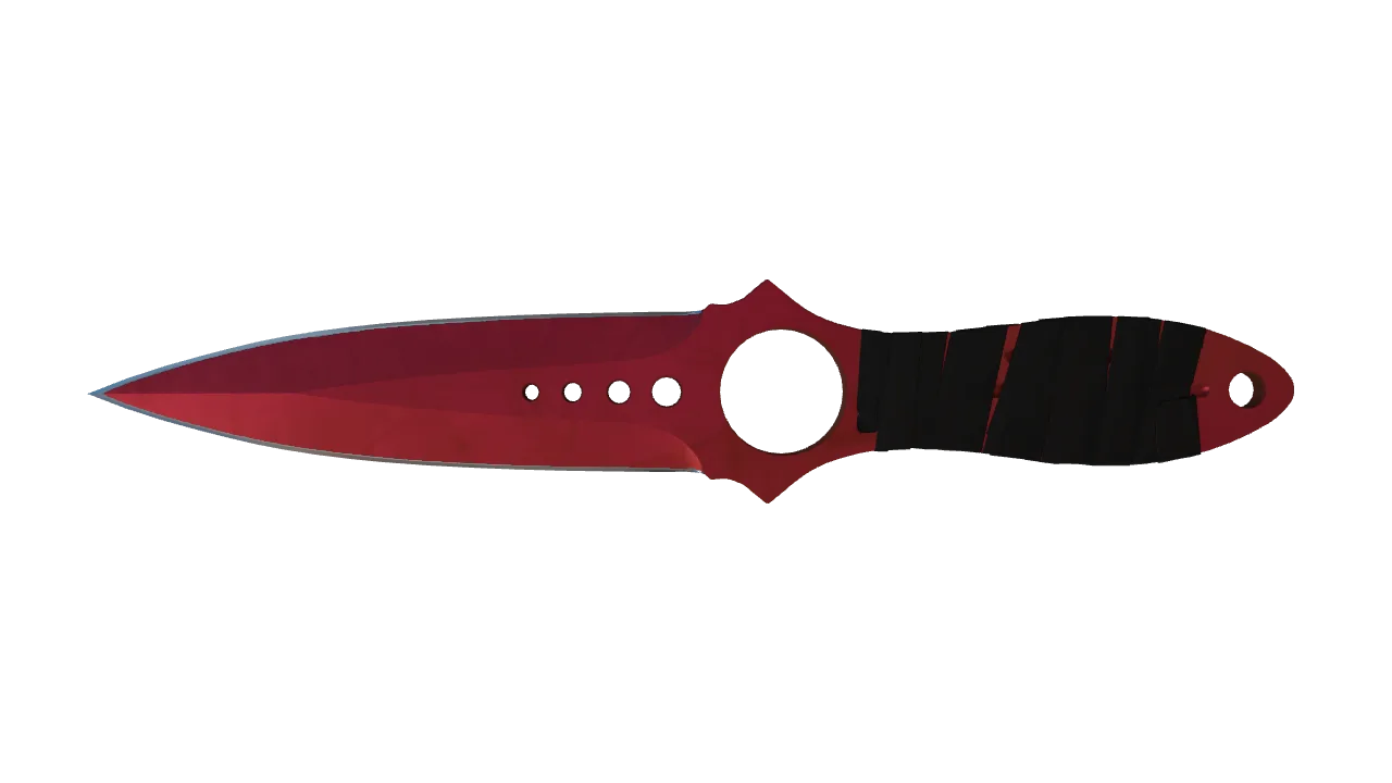 Skeleton Knife | Doppler (Ruby) seed #576, front