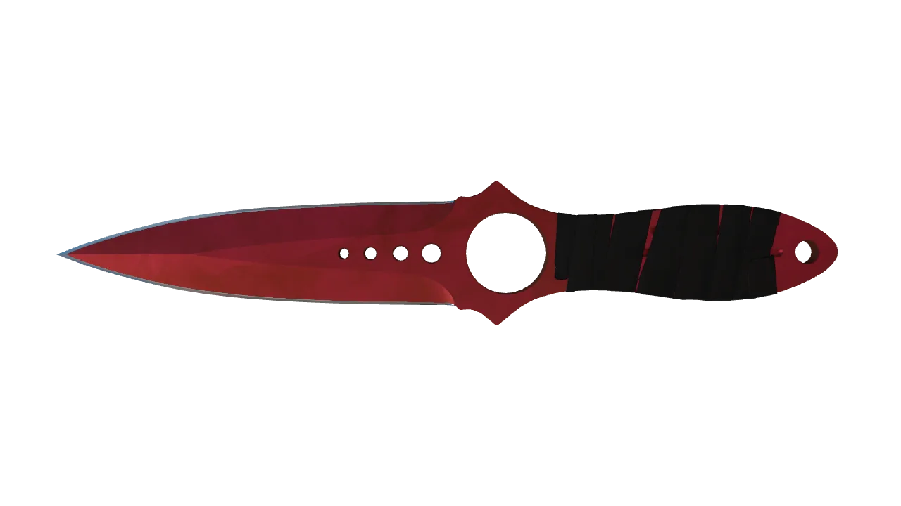Skeleton Knife | Doppler (Ruby) seed #577, front
