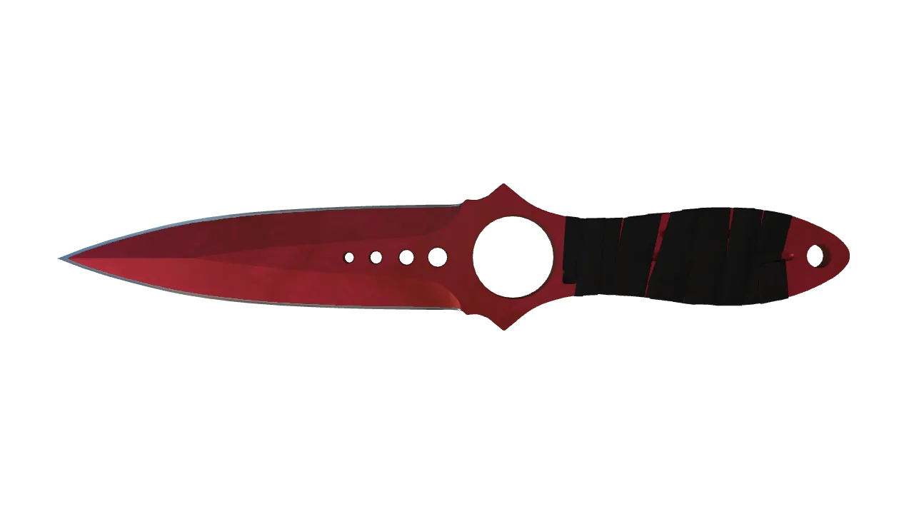 Skeleton Knife | Doppler (Ruby) seed #620, front