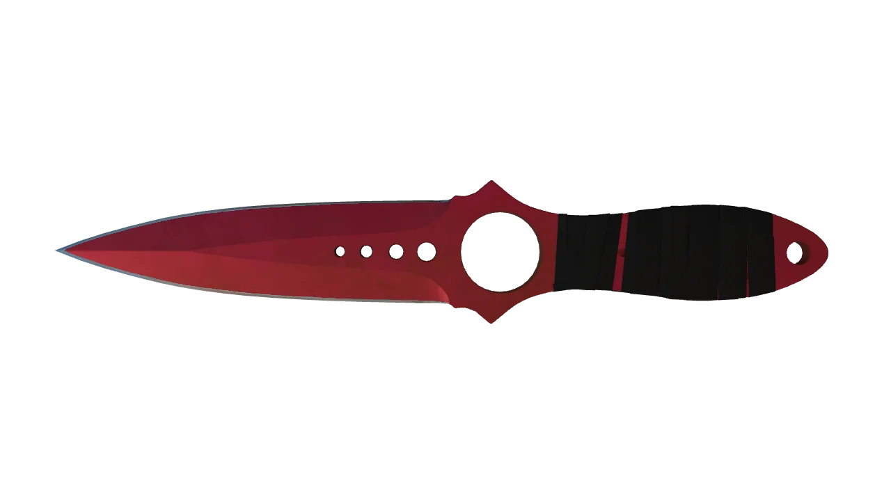 Skeleton Knife | Doppler (Ruby) seed #681, back