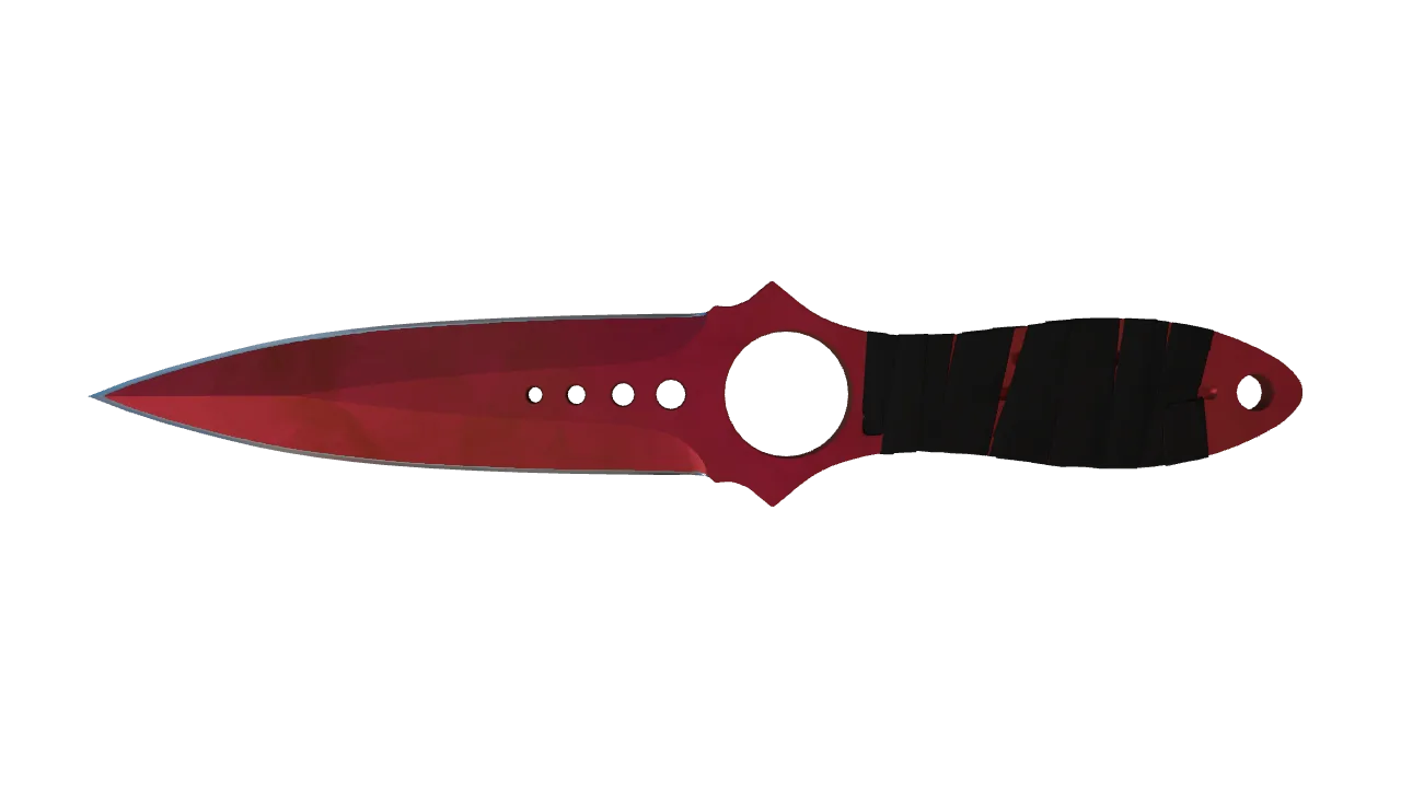 Skeleton Knife | Doppler (Ruby) seed #837, front
