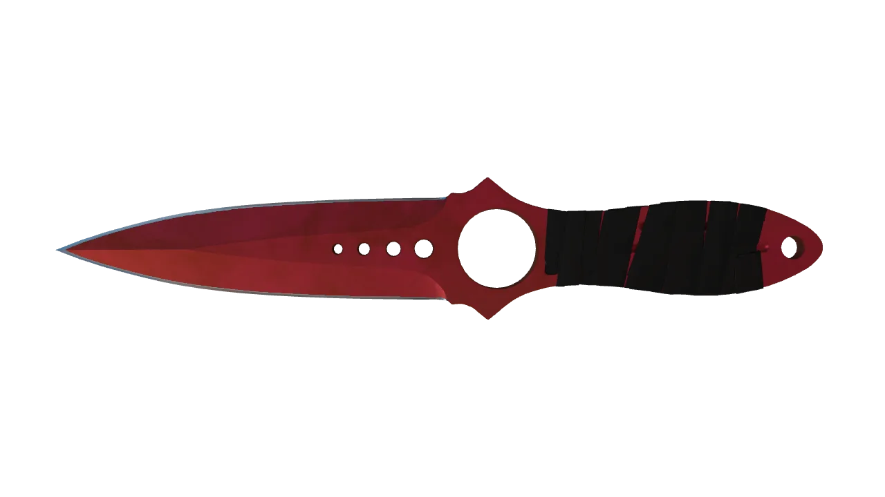 Skeleton Knife | Doppler (Ruby) seed #87, front