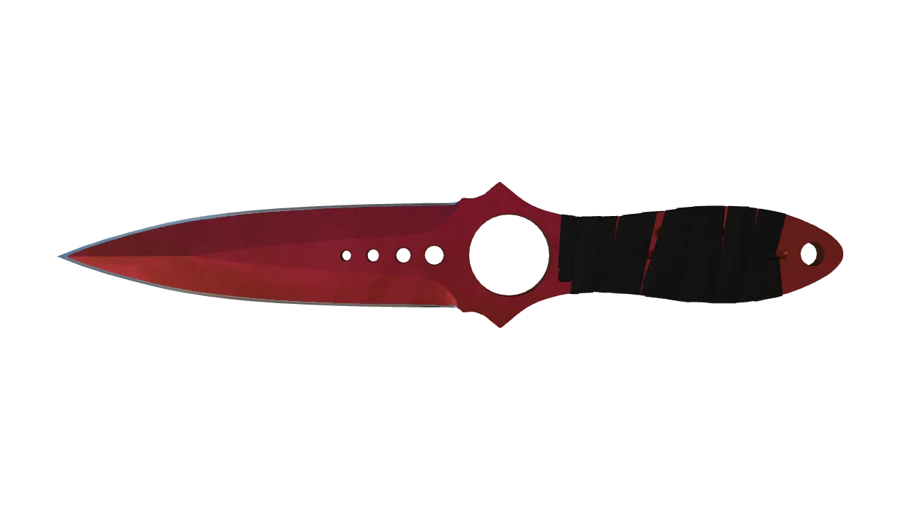 Skeleton Knife | Doppler (Ruby) seed #874, front