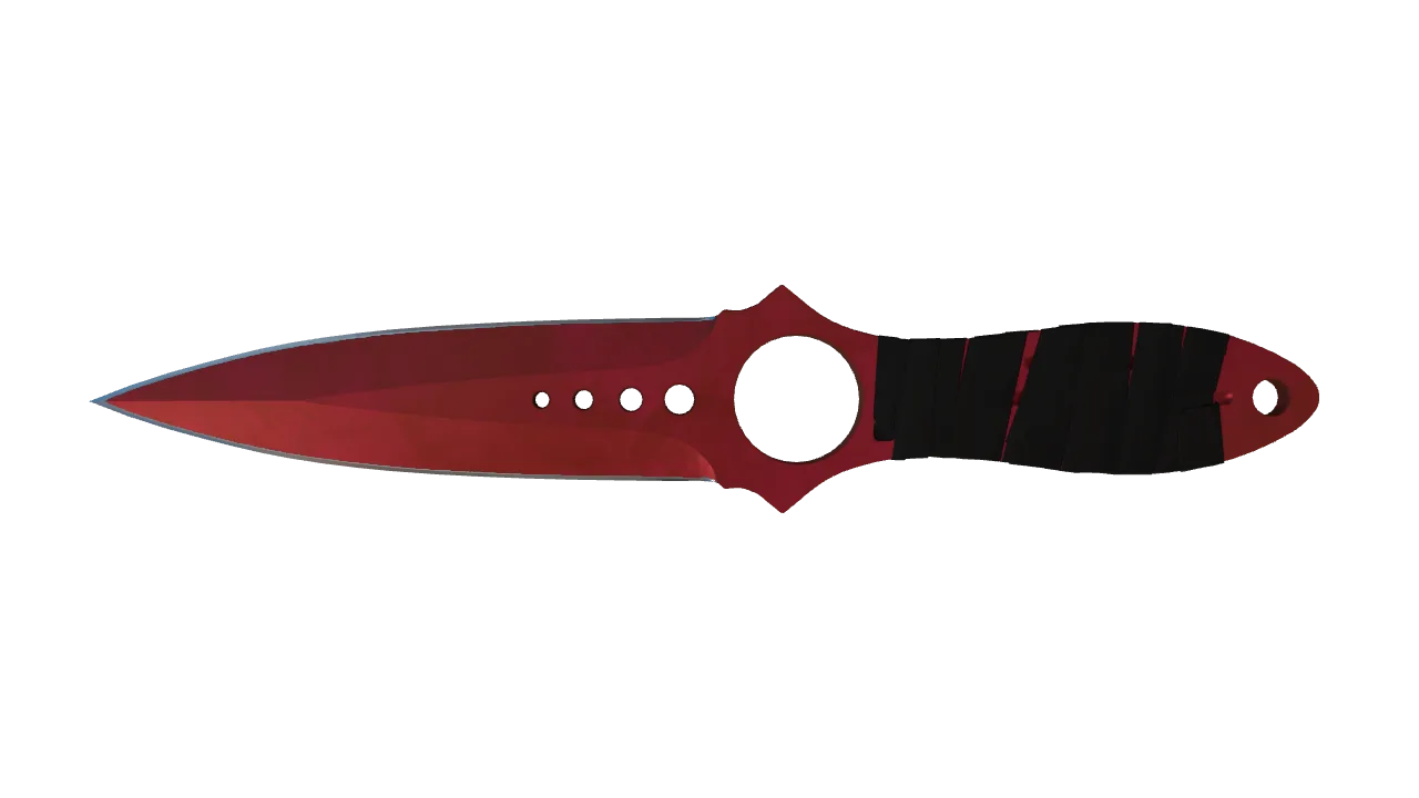 Skeleton Knife | Doppler (Ruby) seed #890, front