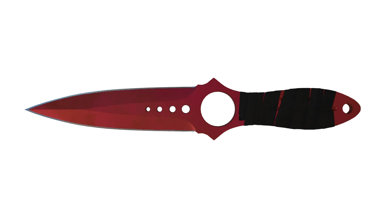 Skeleton Knife | Doppler (Ruby) seed #932, front