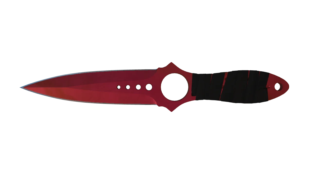 Skeleton Knife | Doppler (Ruby) seed #971, front
