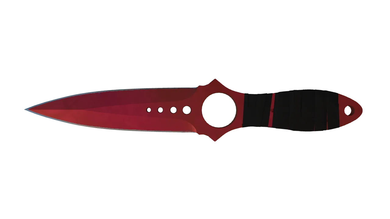 Skeleton Knife | Doppler (Ruby) seed #977, back