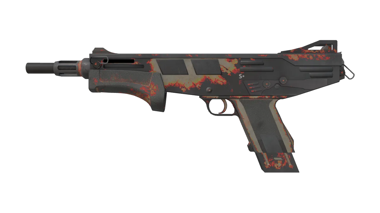 MAG-7 | Firestarter (Battle-Scarred) — Dust II light, front