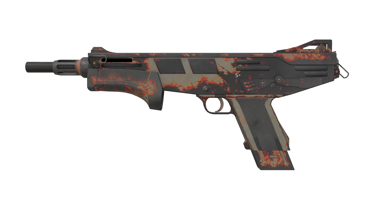 StatTrak™ MAG-7 | Firestarter (Well-Worn) — Dust II light, front