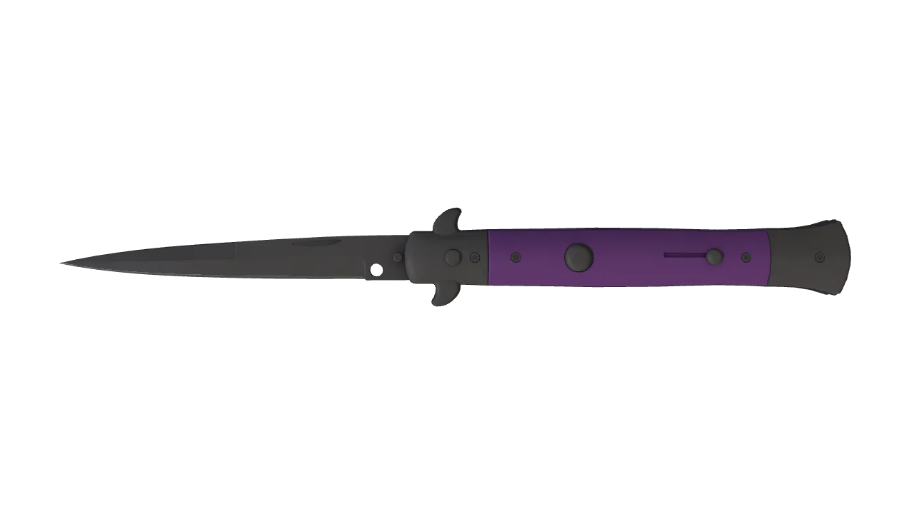★ Stiletto Knife | Ultraviolet (Factory New) — Dust II light, front