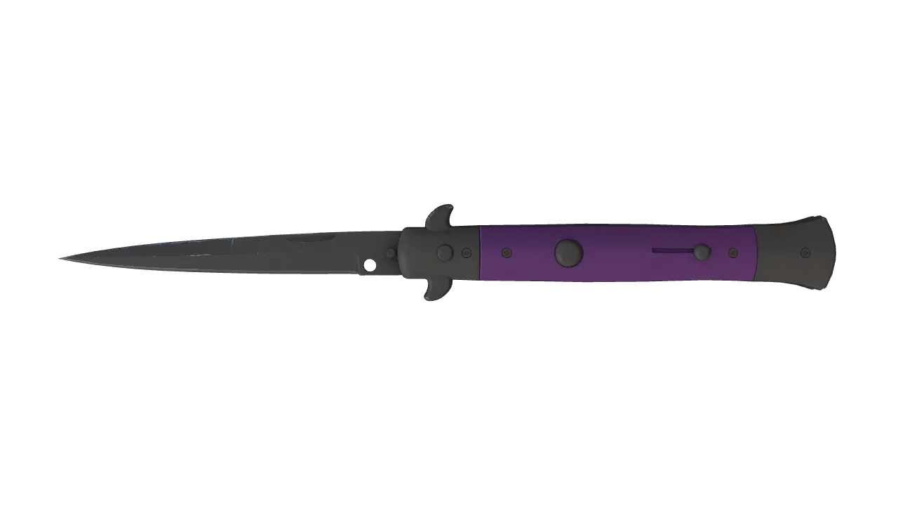★ Stiletto Knife | Ultraviolet (Field-Tested) — Dust II light, front