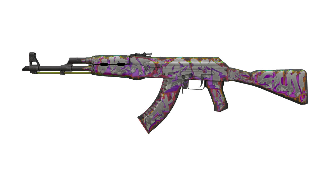 Souvenir AK-47 | Head Shot (Minimal Wear) — Dust II light, front