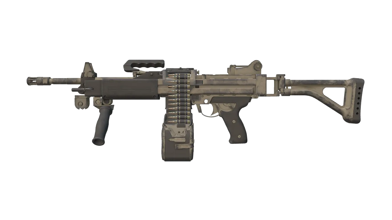Negev | Raw Ceramic (Well-Worn) — Dust II light, front